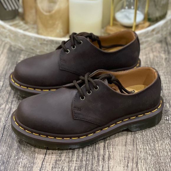 Dr. Martens 1461 Oxford Brown Leather Gaucho - Picture 4 of 11